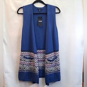 NWT American Living open front vest/duster